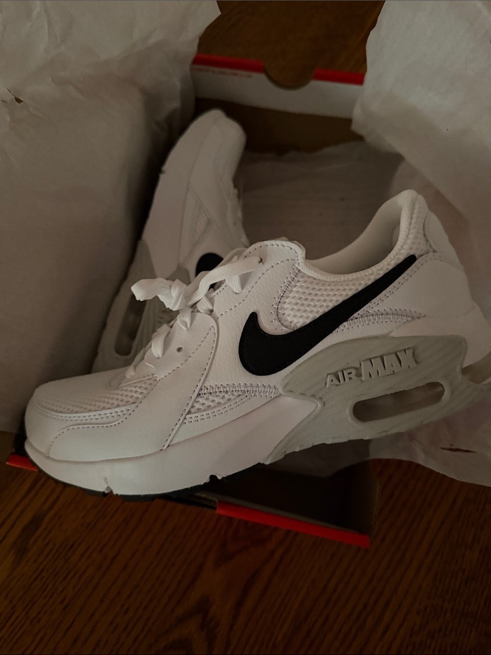 Nike Women’s White and Black Air Max Sneakers